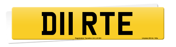 Registration number D11 RTE